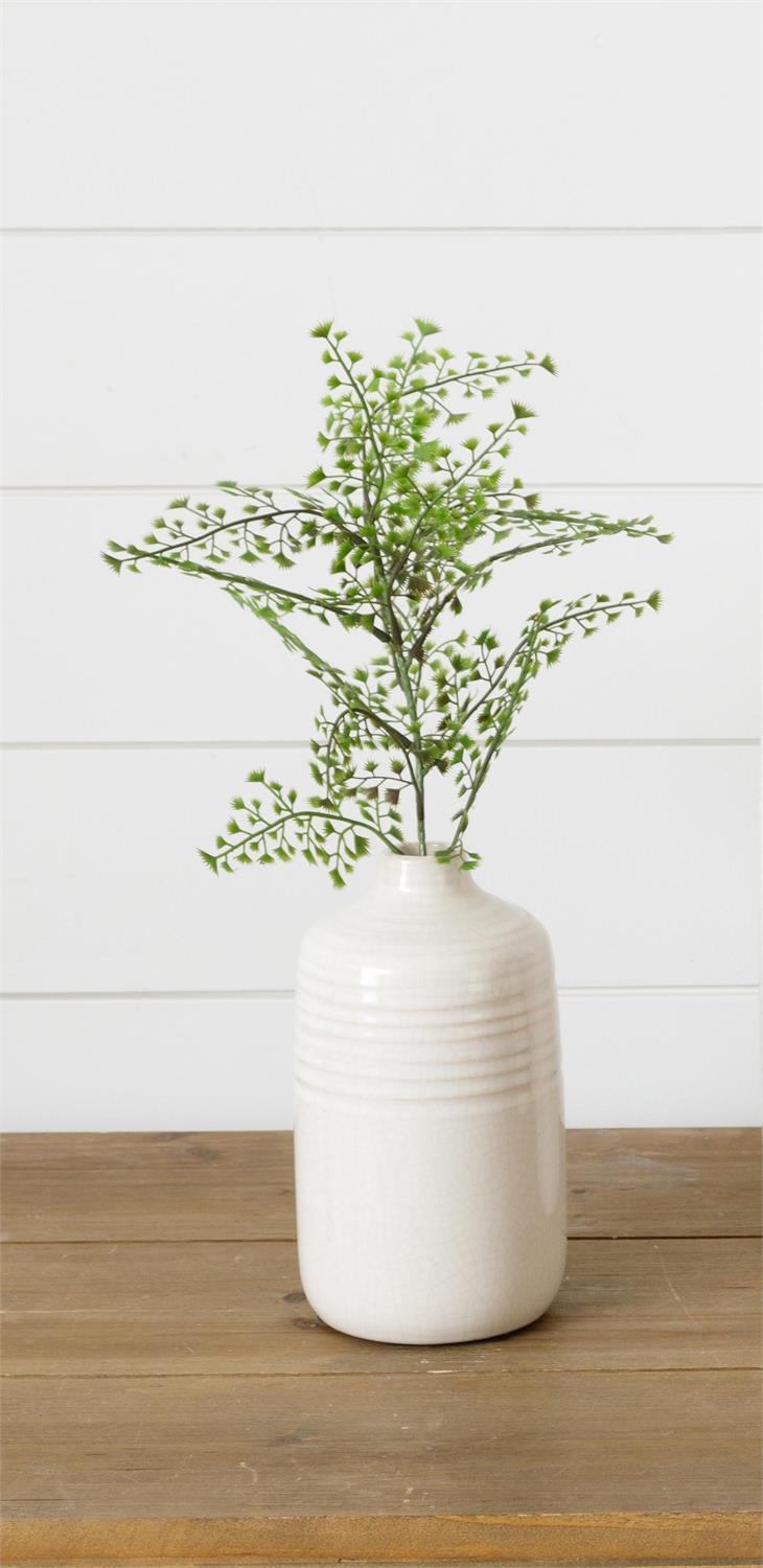 Cream Crackled Vase - The Brass Bee