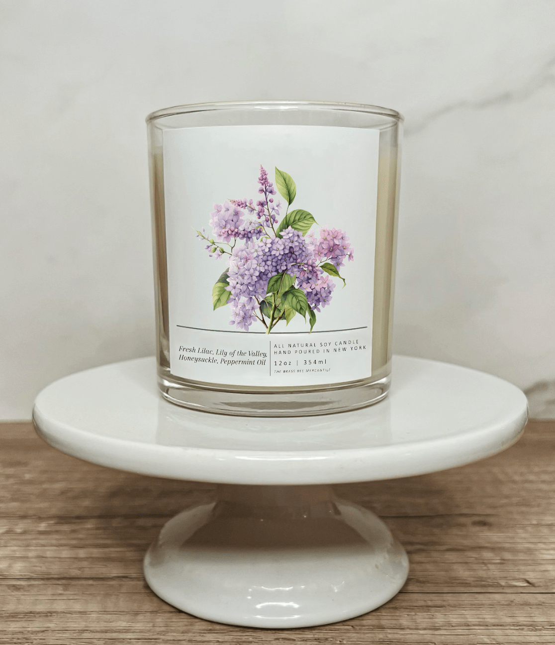 Lilac Candle - The Brass Bee