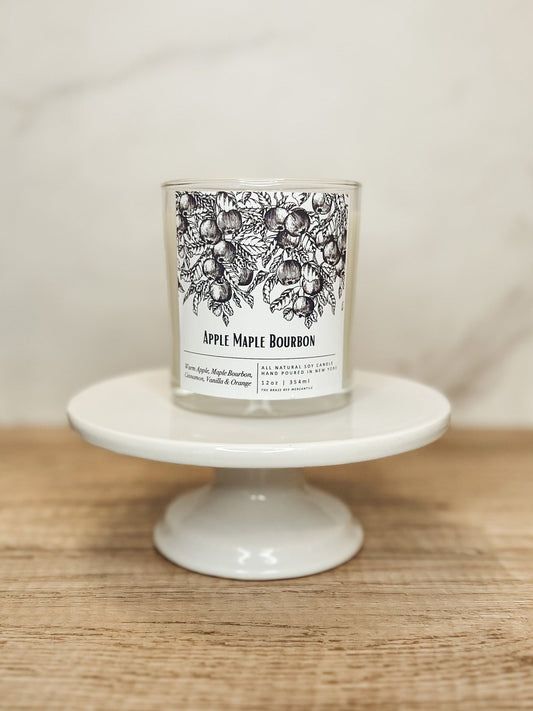 Apple Maple Bourbon Candle - The Brass Bee
