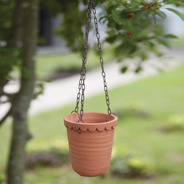 brass planter hanging Chihuahuan Hanging Terra Cotta Planter
