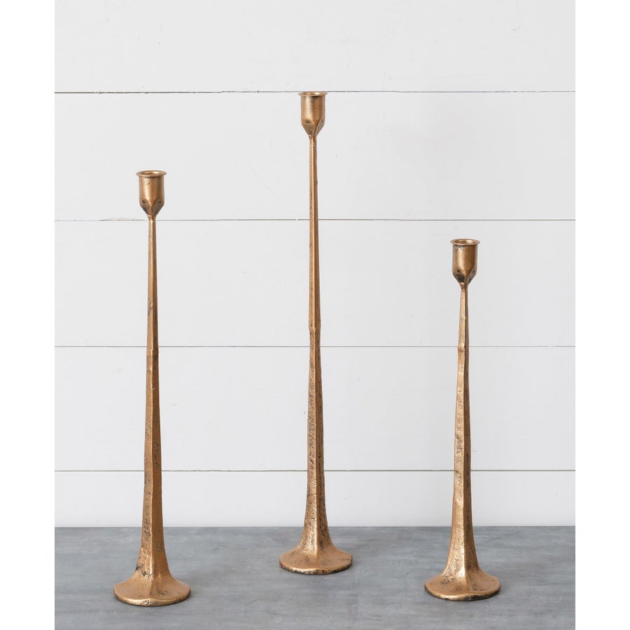 Hand Forged Metal Candle Holders, Copper - The Brass Bee