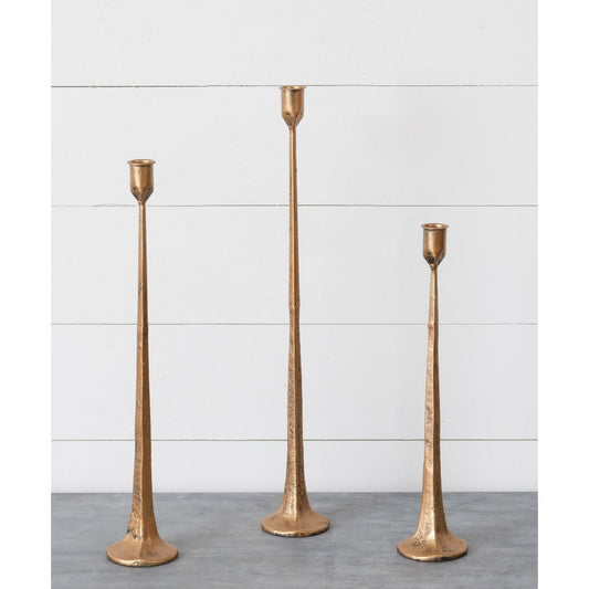 Hand Forged Metal Candle Holders, Copper - The Brass Bee