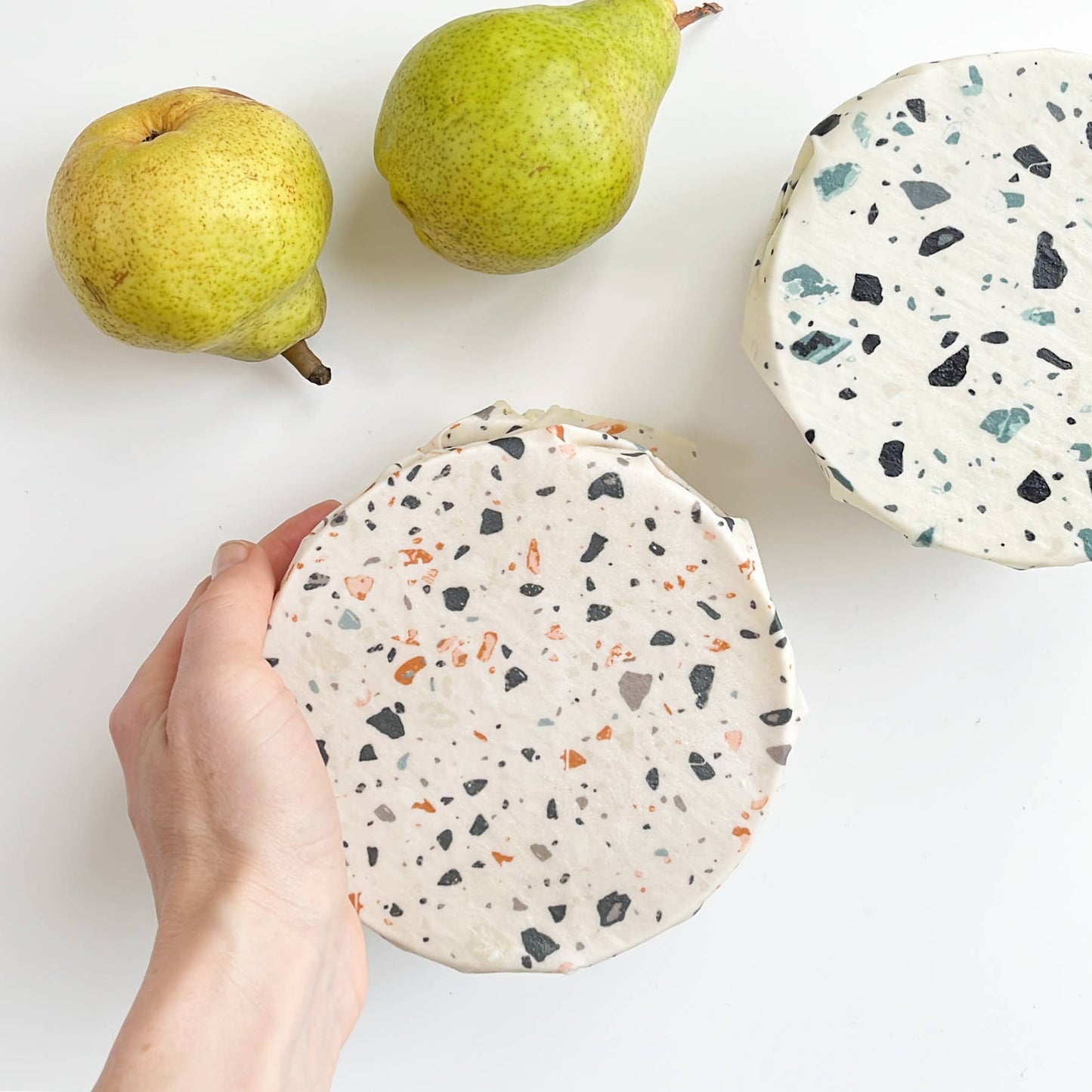 LARGE Reusable Beeswax Food Wrap - Terrazzo (Earth) - The Brass Bee
