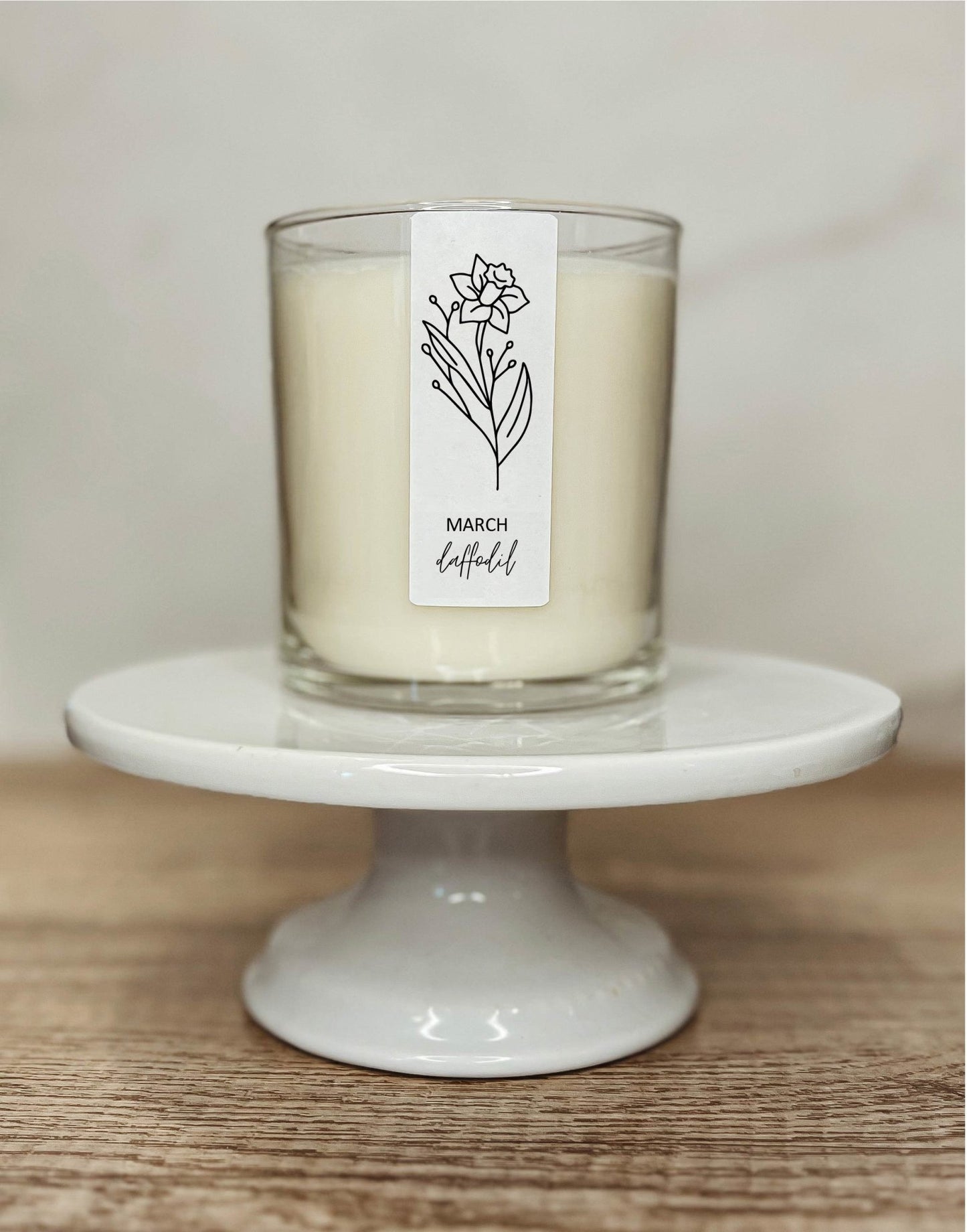 March Birth Month Flower Candle - Daffodil - The Brass Bee