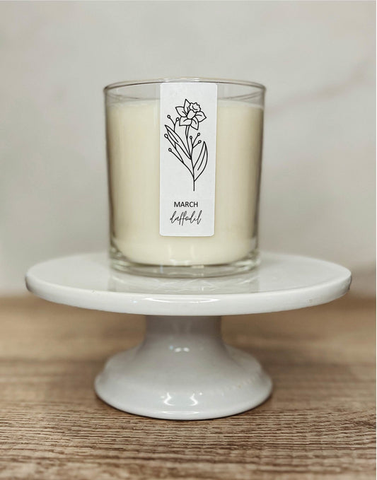 March Birth Month Flower Candle - Daffodil - The Brass Bee