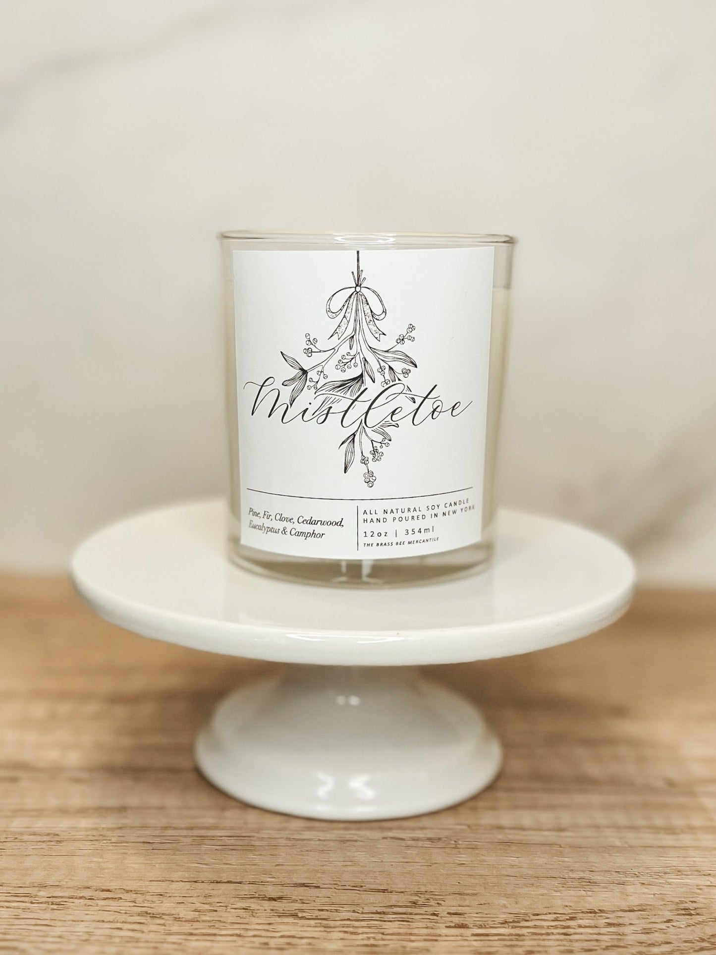 Mistletoe Candle - The Brass Bee