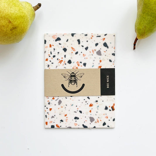 SMALLReusable Beeswax Food Wrap - Terrazzo (Earth)