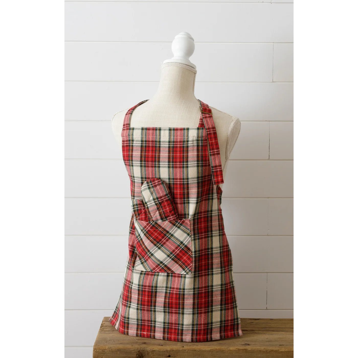 Tartan Children's Apron and Mit Set