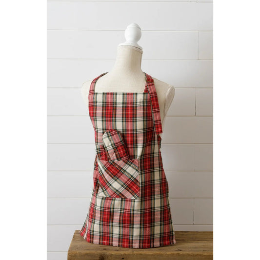 Tartan Children's Apron and Mit Set