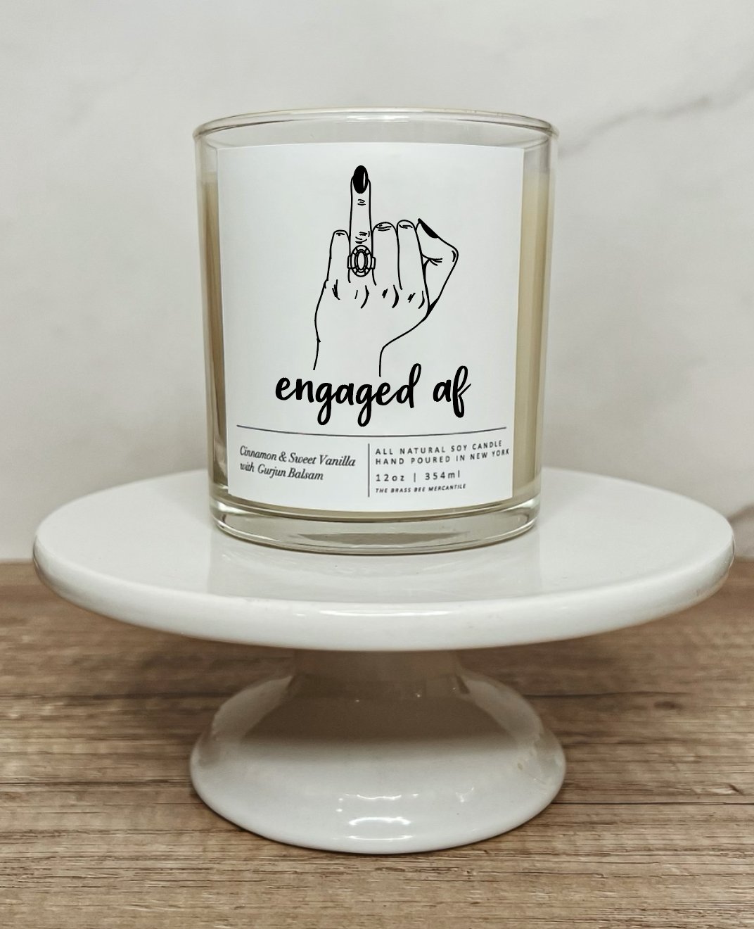 Engaged AF Candle - The Brass Bee
