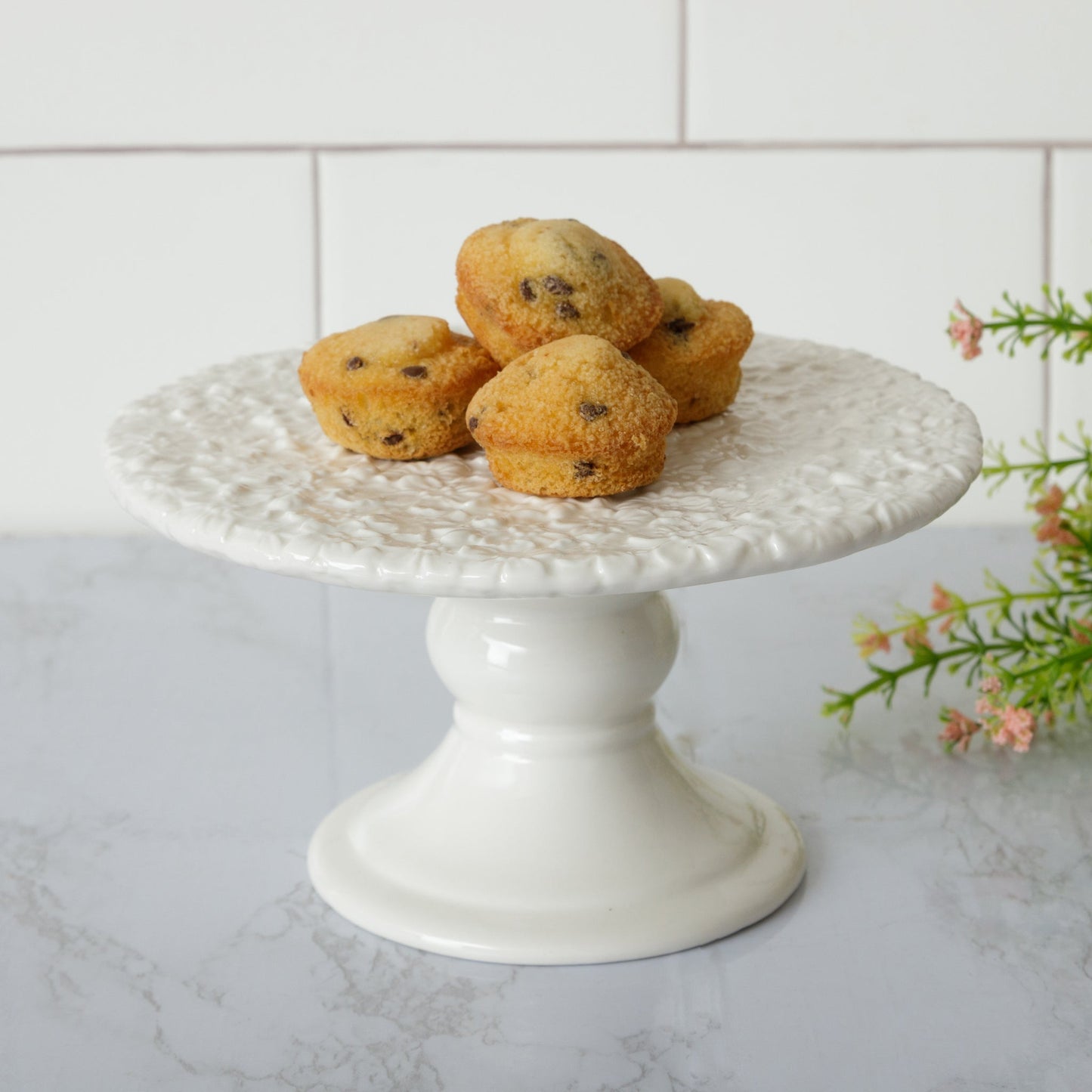 Floral Cake Stand - The Brass Bee