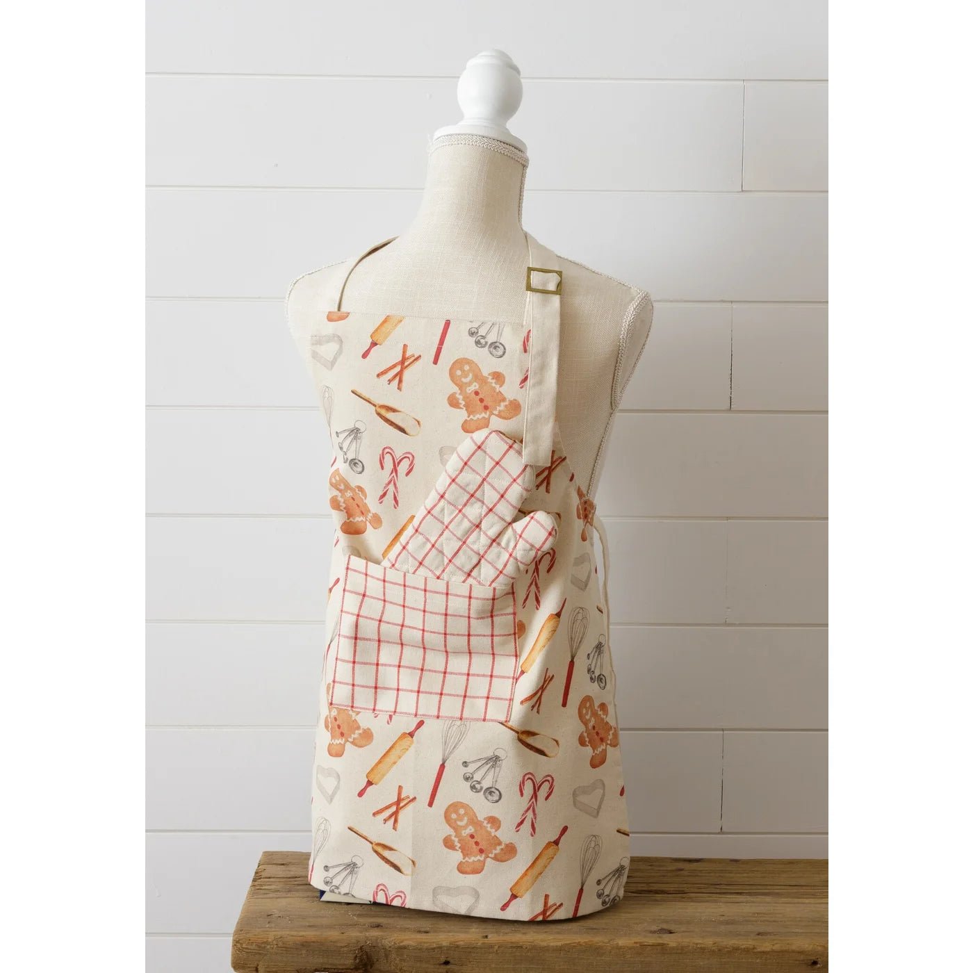 Gingerbread Baking Co Children's Apron and Mitt Set - The Brass Bee