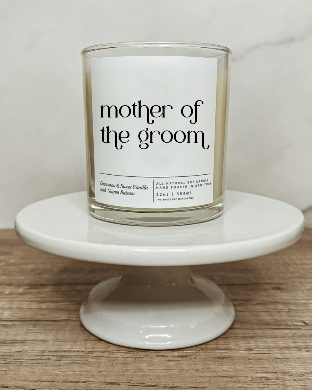 Mother of the Groom Candle - The Brass Bee