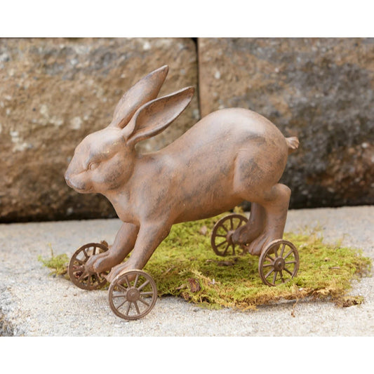 Rolling Vintage Style Rabbit - The Brass Bee