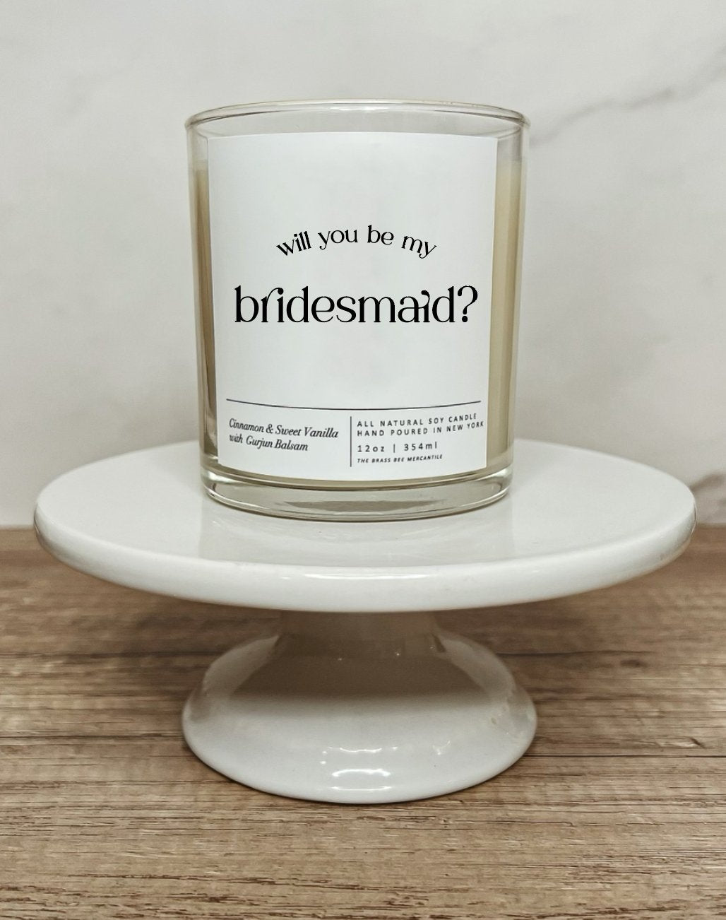 Will you be my Bridesmaid Candle